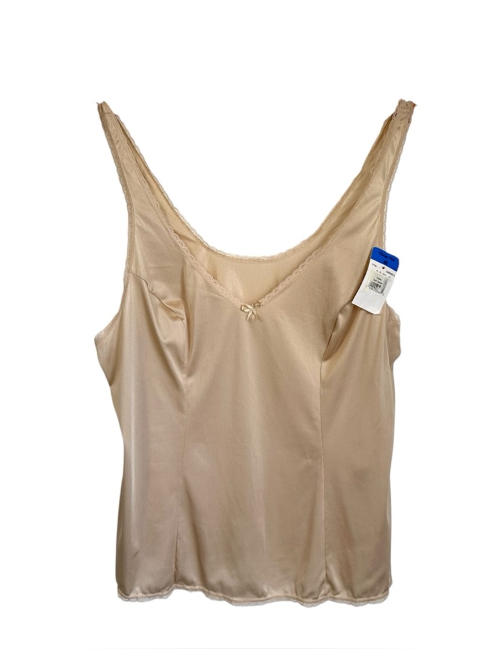 Vintage Vanity Fair Womens Camisole Size 40/46 Beige Tank V Neck